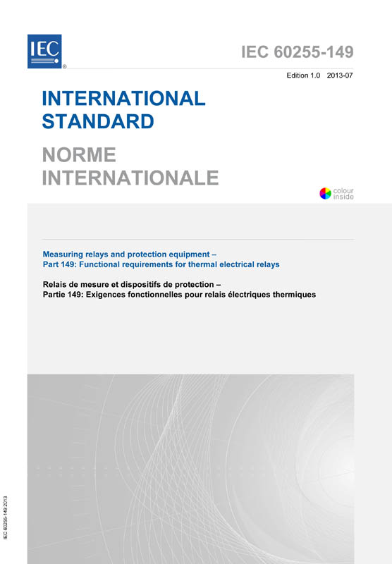 Cover IEC 60255-149:2013